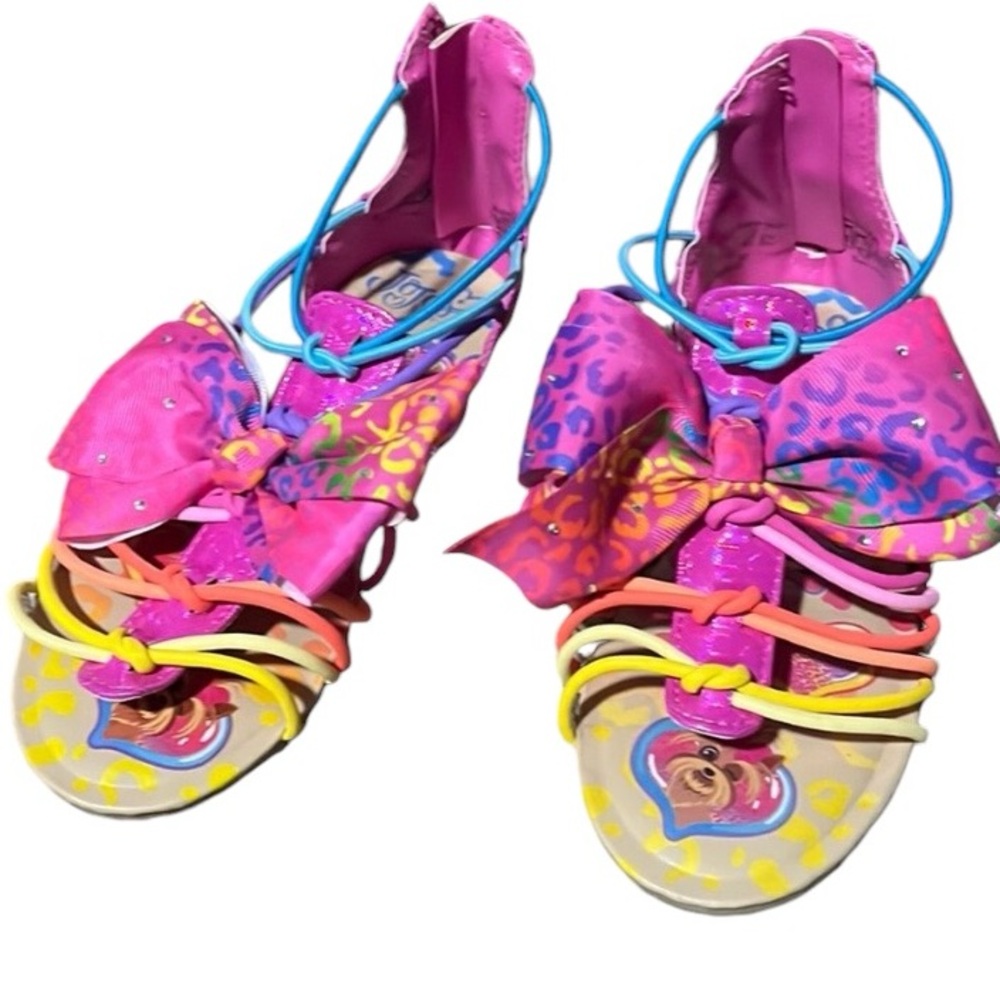 Nickelodeon Jojo Siwa Bow Rainbow Gladiator Sandal Size 1